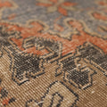 Vintage Nevşehir Turkish Runner Rug 2x8 ft — Orange & Brown Geometric
