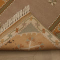 Vintage Muğla Turkish Runner Rug 2x12 ft — Orange & Beige Geometric