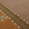 Vintage Muğla Turkish Runner Rug 2x12 ft — Orange & Beige Geometric