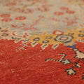 Vintage Manisa Turkish Runner Rug 2x9 ft — Red & Blue Geometric