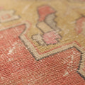 Vintage Niğde Turkish Runner Rug 3x8 ft — Red & Green Geometric