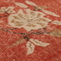 Vintage Isparta Turkish Runner Rug 2x10 ft — Red & Beige Floral