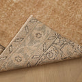 Vintage Isparta Turkish Runner Rug 2x7 ft — Beige Floral (No. 59824)
