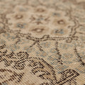 Vintage Isparta Turkish Runner Rug 2x7 ft — Beige Floral (No. 59833)