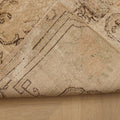 Vintage Isparta Turkish Runner Rug 2x6 ft — Beige Geometric