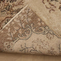 Vintage Isparta Turkish Runner Rug 2x7 ft — Beige Floral