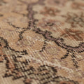 Vintage Isparta Turkish Runner Rug 2x7 ft — Beige Floral