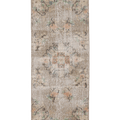 Vintage Isparta Turkish Runner Rug 2x6 ft — Gray Floral