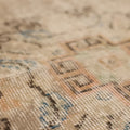 Vintage Isparta Turkish Runner Rug 2x6 ft — Gray Floral
