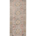 Vintage Niğde Turkish Runner Rug 2x9 ft — Beige & Pink Floral
