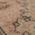 Vintage Niğde Turkish Runner Rug 2x9 ft — Beige & Pink Floral