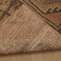 Vintage Malatya Turkish Runner Rug 2x10 ft — Brown & Beige Geometric (No. 59879)