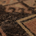 Vintage Malatya Turkish Runner Rug 2x10 ft — Brown & Beige Geometric (No. 59879)