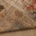 Vintage Malatya Turkish Runner Rug 3x10 ft — Beige & Red Distressed
