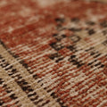 Vintage Malatya Turkish Runner Rug 3x10 ft — Beige & Red Distressed
