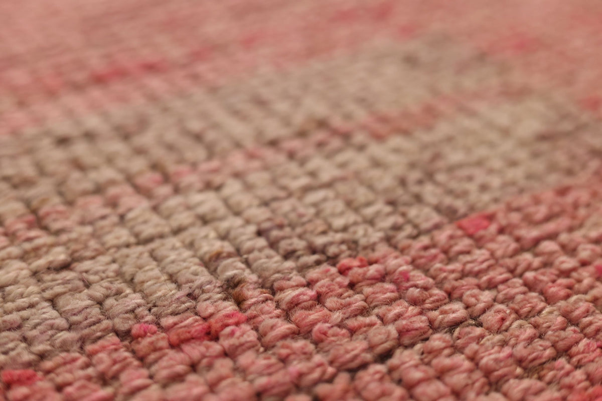 Vintage Southeastern Persian Style Runner Rug 3x10 ft — Red & Beige Geometric