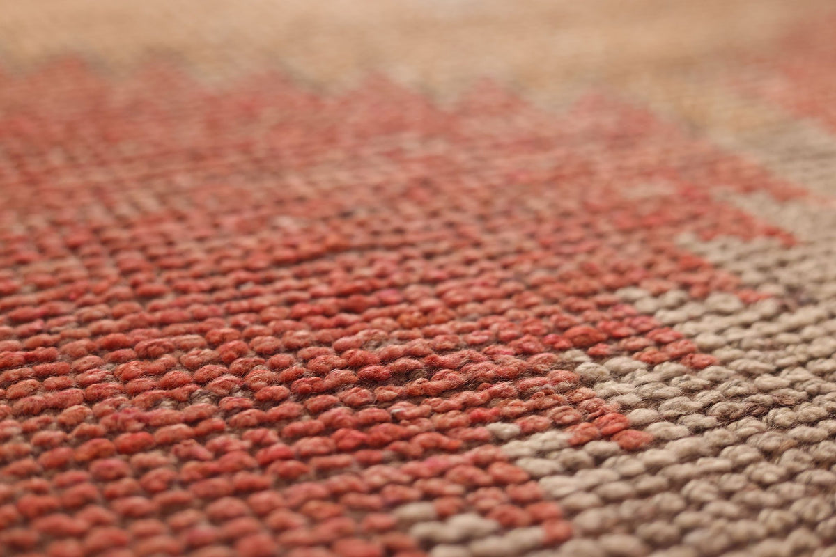 Vintage Malatya Turkish Runner Rug 3x10 ft — Red & Brown Southwestern