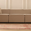 Vintage Southeastern Persian Style Runner Rug 3x10 ft — Red & Beige Geometric