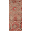 Vintage Southeastern Persian Style Runner Rug 3x10 ft — Red & Beige Geometric