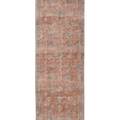 Vintage Isparta Turkish Runner Rug 2x9 ft — Pink & Blue Distressed