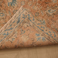 Vintage Isparta Turkish Runner Rug 2x9 ft — Pink & Blue Distressed