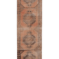 Vintage Malatya Turkish Runner Rug 3x11 ft — Orange & Brown Geometric