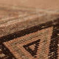Vintage Malatya Turkish Runner Rug 3x11 ft — Orange & Brown Geometric