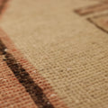 Vintage Malatya Turkish Runner Rug 3x12 ft — Brown & Beige Geometric