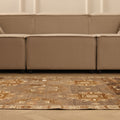 Vintage Malatya Turkish Runner Rug 3x11 ft — Brown & Beige Geometric (No. 60423)