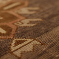 Vintage Malatya Turkish Runner Rug 3x11 ft — Brown & Beige Geometric (No. 60423)