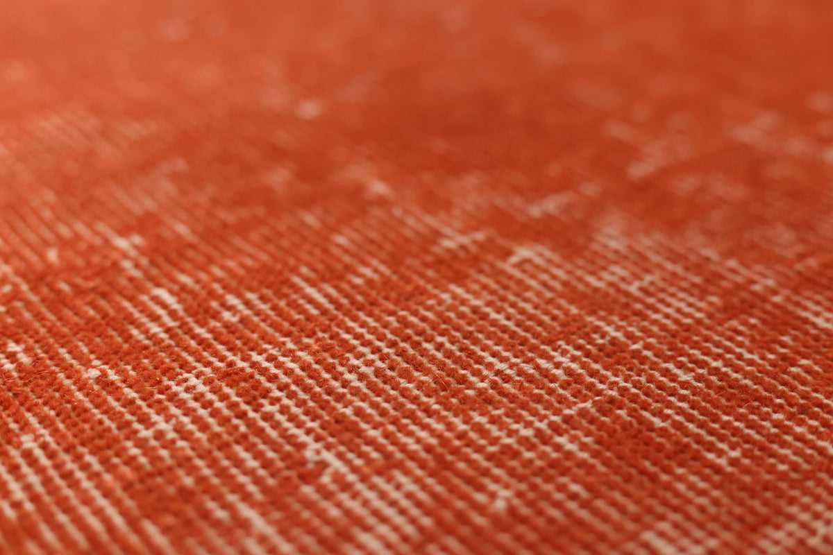 Vintage Isparta Turkish Runner Rug 3x5 ft — Red Overdyed