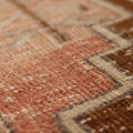 Vintage Malatya Turkish Runner Rug 3x11 ft — Pink & Gray Geometric