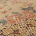 Vintage Isparta Turkish Runner Rug 2x5 ft — Beige & Blue Distressed