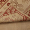 Vintage Muğla Turkish Runner Rug 2x9 ft — Beige & Red Geometric