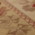 Vintage Muğla Turkish Runner Rug 2x9 ft — Beige & Red Geometric
