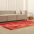 Vintage Sivas Turkish Area Rug 4x7 ft — Red Geometric