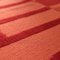 Vintage Sivas Turkish Area Rug 4x7 ft — Red Geometric