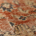 Vintage Isparta Turkish Area Rug 6x10 ft — Red & Beige Floral (No. 60485)