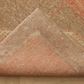 Vintage Malatya Turkish Runner Rug 4x13 ft — Brown & Beige Geometric