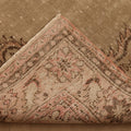 Vintage Isparta Turkish Area Rug 6x10 ft — Beige & Brown Floral