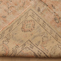 Vintage Isparta Turkish Area Rug 6x9 ft — Orange & Beige Floral