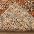 Vintage Isparta Turkish Runner Rug 4x15 ft — Orange & Blue Floral