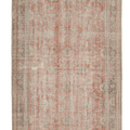 Vintage Manisa Turkish Area Rug 6x10 ft — Pink & Beige Floral
