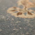 Vintage Isparta Turkish Area Rug 6x9 ft — Blue & Beige Floral