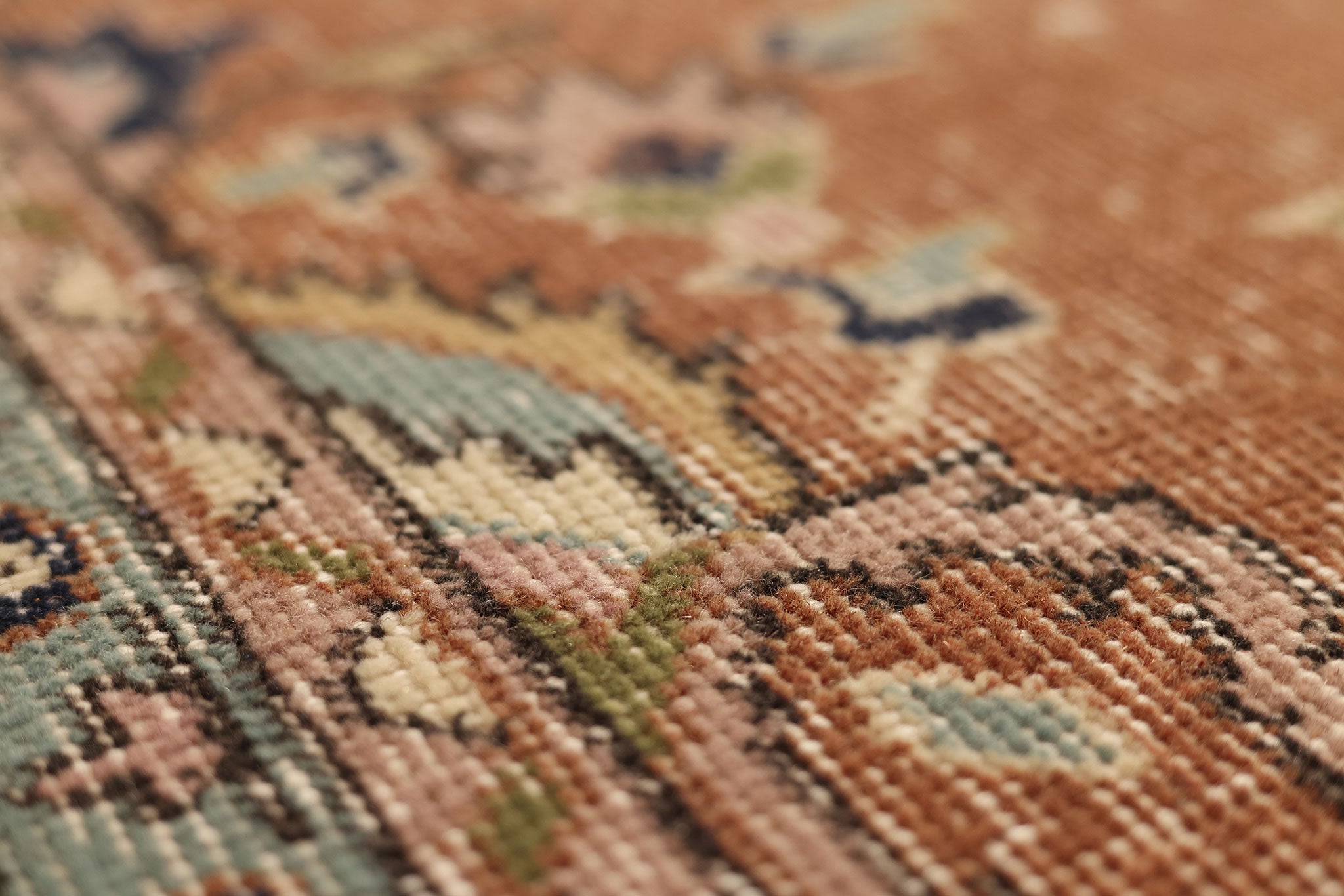 Vintage Isparta Turkish Area Rug 5x8 ft — Brown & Beige Floral (No. 60593)