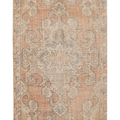 Vintage Nevşehir Turkish Area Rug 4x7 ft — Orange & Beige Geometric