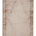 Vintage Manisa Turkish Area Rug 5x9 ft — Beige & Brown Distressed (No. 60600)
