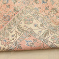 Vintage Isparta Turkish Area Rug 5x8 ft — Orange Floral (No. 60601)
