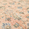 Vintage Isparta Turkish Area Rug 5x8 ft — Orange Floral (No. 60601)