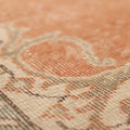 Vintage Isparta Turkish Area Rug 7x11 ft — Pink & Beige Floral